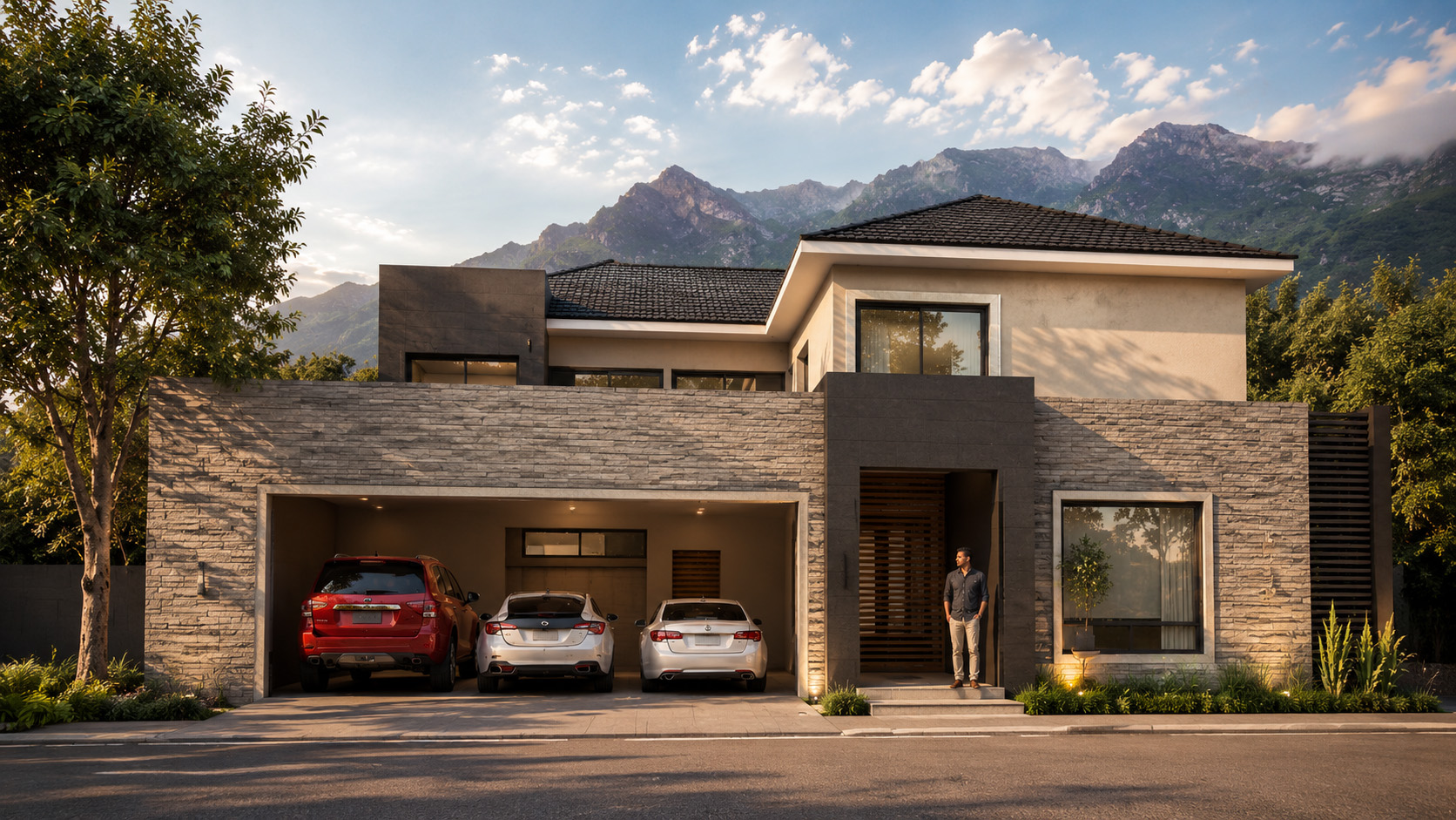 CASA LR CLUB DE GOLF LA HERRADURA, MONTERREY AUTOR ROUSSEAU ARQUITECTOS